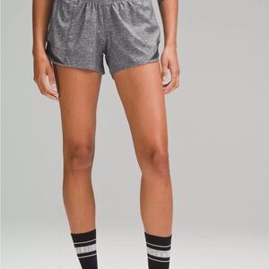 Size 4 Inch-4 Grey lululemon hotty hot shorts